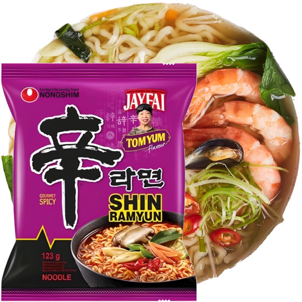 Koreańska Zupka Błyskawiczna Instant Ostra Shin Ramyun Tom Yum 123g NONG SHIM